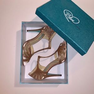Blue by Betsy Johnson Champagne Sparkle Heels